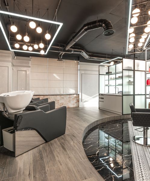 Ruhiger Arbeitsplatz im Friseursalon